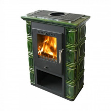 Піч-камін Thorma Borghollm Ceramik Black/olivegreen