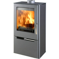 Печь-камин Thorma Kiruna II Gray/woodholder