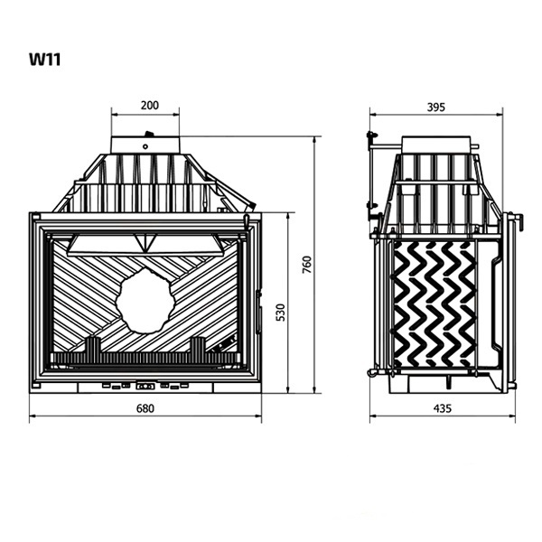 Камінна топка Kaw-met W11-18,1 kW