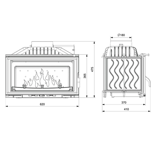 Камінна топка KAWMET W16 (9.4 kW)