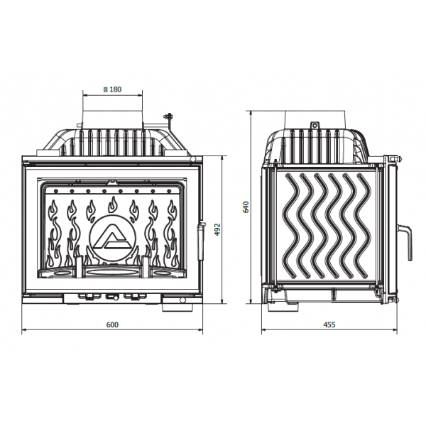 Камінна топка Kaw-met W17 12.3 kW DECOR