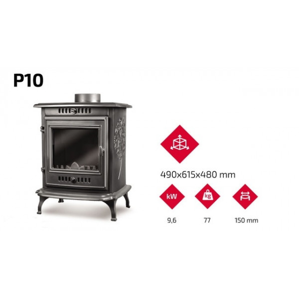 Піч-камін Kaw-met P10-7 kW