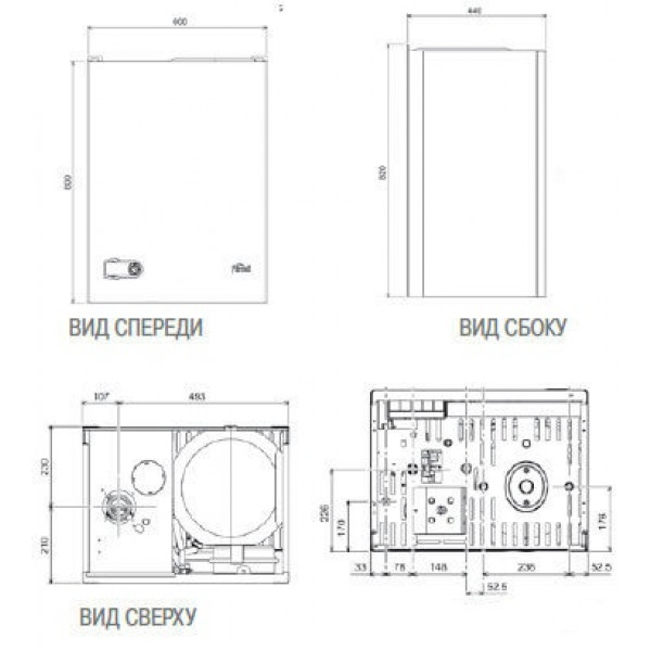 Газовий котел Ferroli Divatop60 F32 m