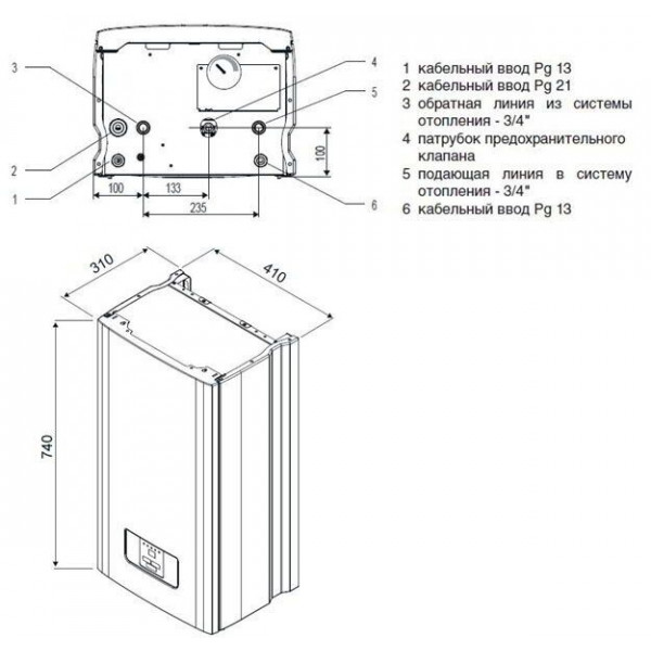 Електричний котел Protherm Скат 12K