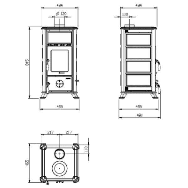 Піч-камін La Nordica DORELLA L8