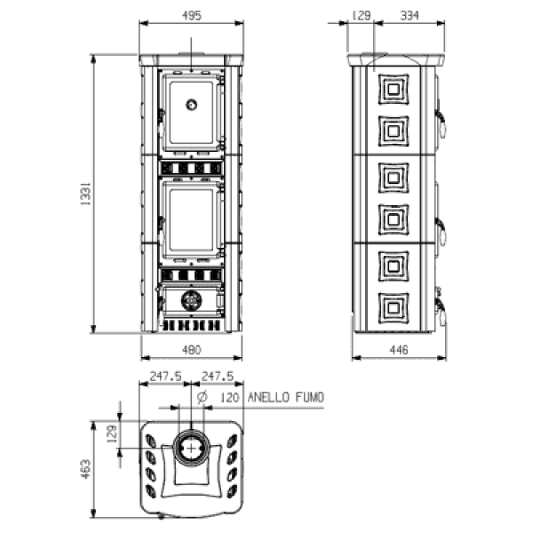 Піч-камін La Nordica GAIA FORNO