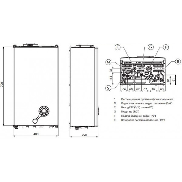 Газовий котел Fondital MINORCA CONDENSING KC 24