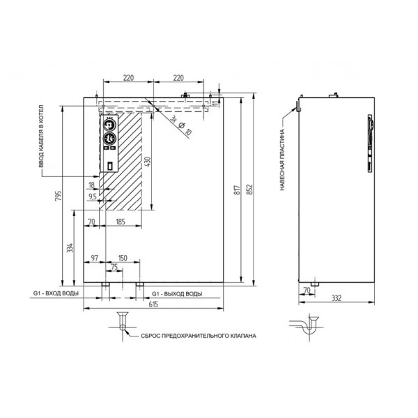 Електричний котел BOSCH Tronic 5000 H 24kW