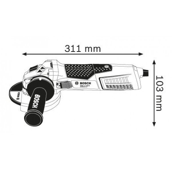 Угловая шлифмашинка Bosch GWS 19-125 CIE (060179P002)