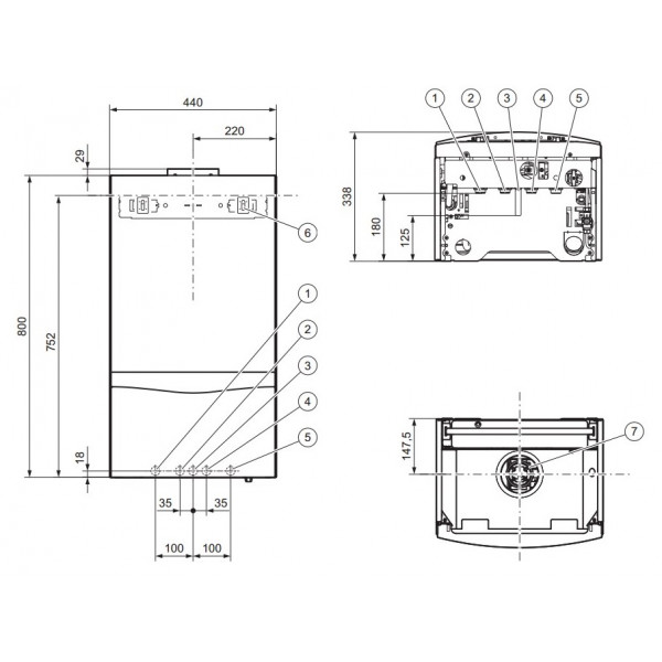 Газовий котел Vaillant  turboTEC plus VUW INT 322-5 H