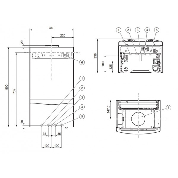 Газовий котел Vaillant  atmoTEC plus VU 280/5-5