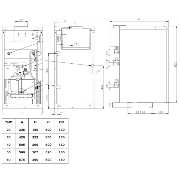 Газовий котел Protherm 40 PLO  (Ведмідь)