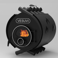 Піч булер'ян Vesuvi «О2» классик стекло+защитный кожух