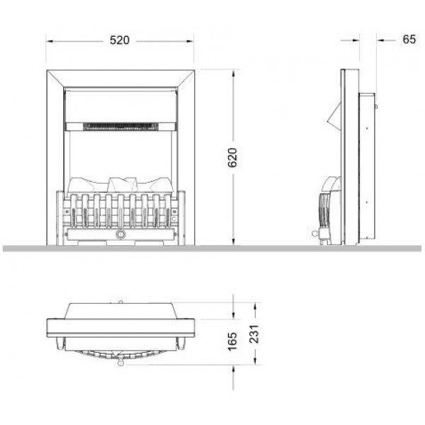 Електрокамін Dimplex Opti-myst Danville Chrome
