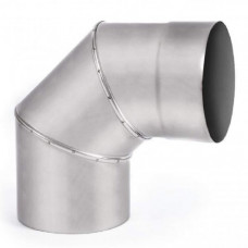 Коліно 90° Ф120 0,5 мм AISI 304