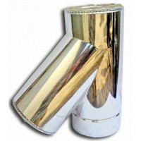 Трійник 45° нерж\нерж Ф150\220 0,5 мм AISI 304