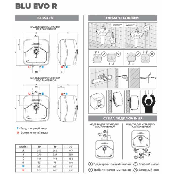 Бойлер Ariston BLU EVO R 10/3