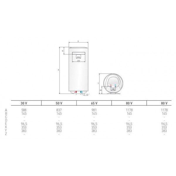 Бойлер Ariston ABS PRO R 30 V SLIM