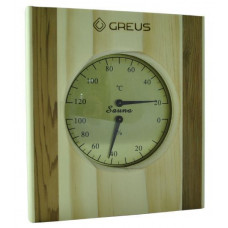 Термо-гігрометр Greus 16х14,5 сосна/кедр