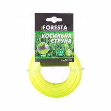 Леска для триммера ТМ "FORESTA", квадратная, 2,4мм, 15м