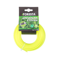 Леска для триммера ТМ "FORESTA", квадратная, 2,7мм, 15м