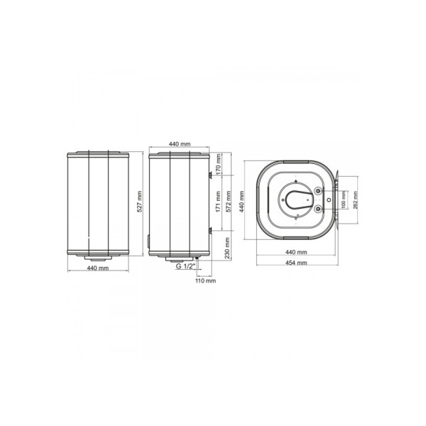 Бойлер Arti WH Cube 50L/1