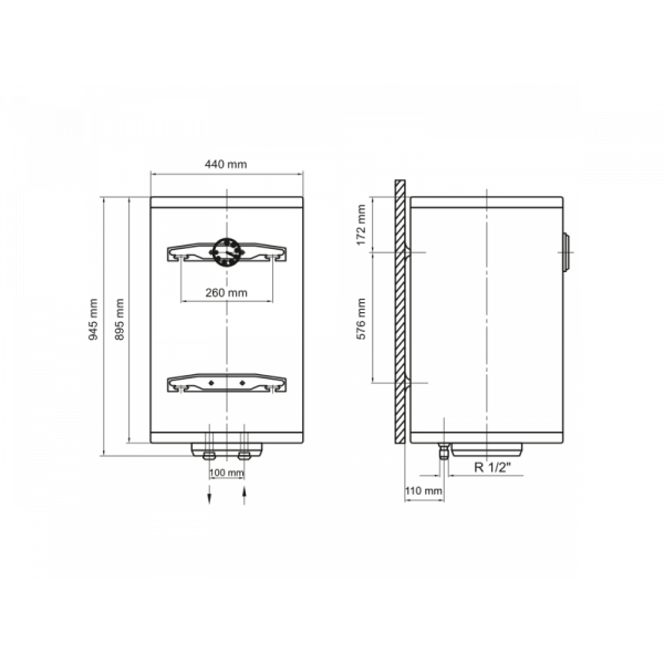 Бойлер Arti WHV 100L/1