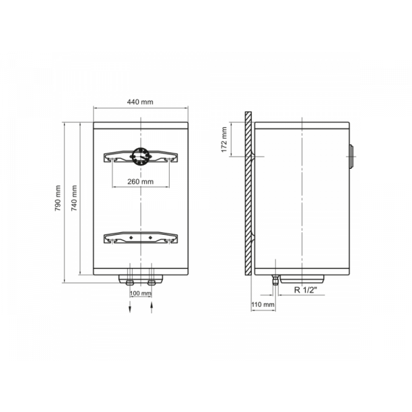 Бойлер Arti WHV Dry 80L/2