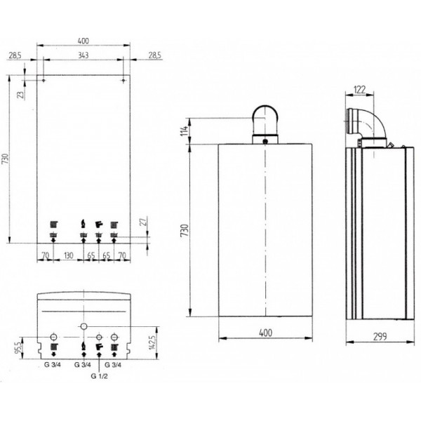 Газовий котел BAXI ECO 4S 24