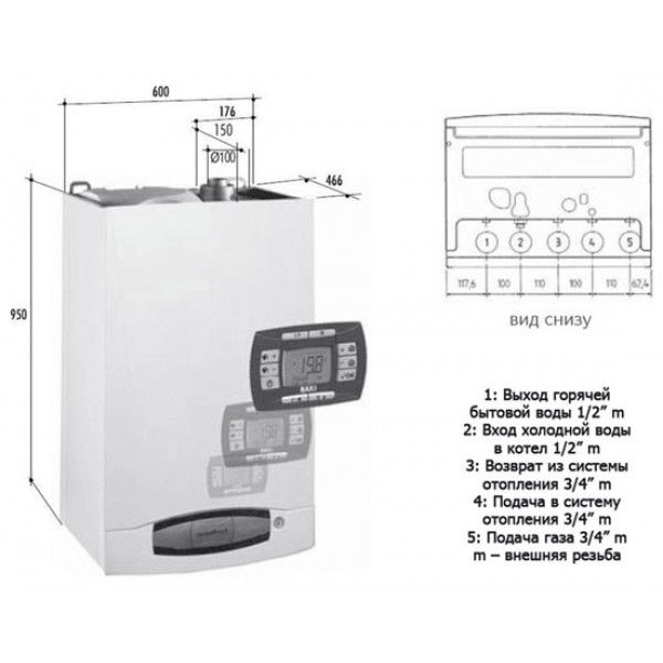 Газовий котел BAXI NUVOLA 3 COMFORT 280Fi