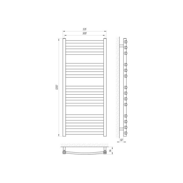 Сушка для рушників Laris Гранд П14 500 х 1200