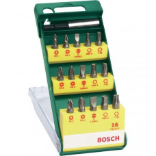 Набор из 15 бит + универсальный держатель Bosch PROMOLINE (2607019453)