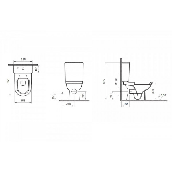 Унітаз Koller Pool Form 300 9729N003-7201 із сидінням дюропласт Soft Close
