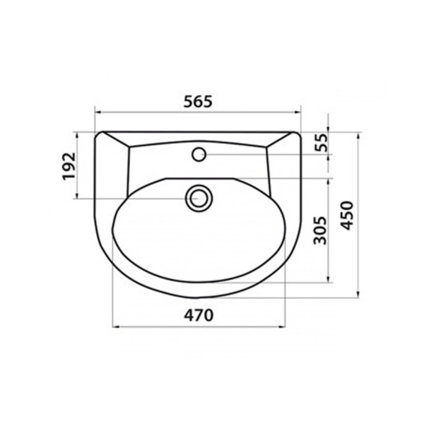 Раковина для ванної Colombo S10145600 Солас