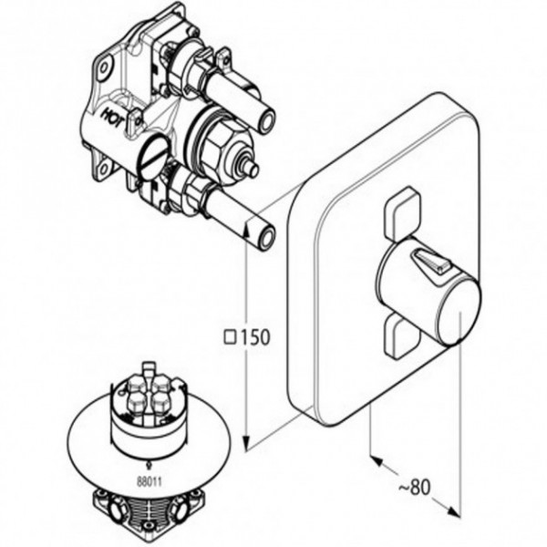 Kludi PUSH 388110538