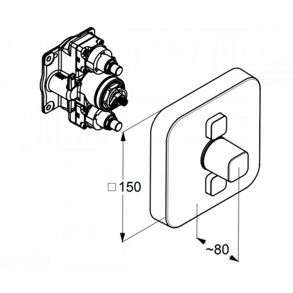Kludi PUSH 386110538