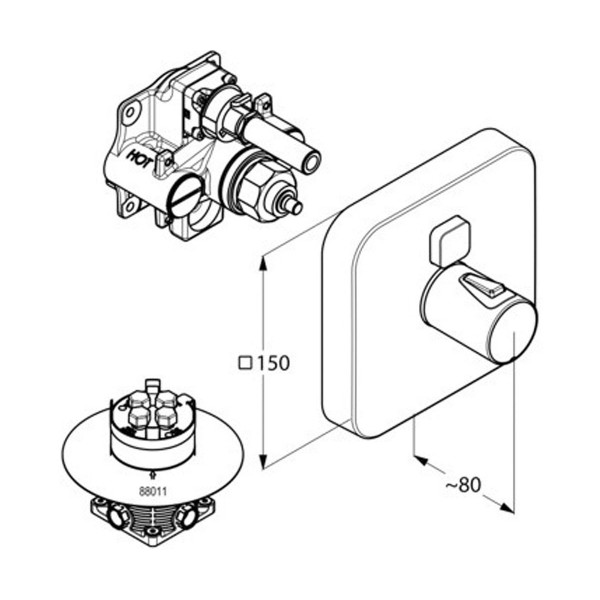 Kludi PUSH 388010538