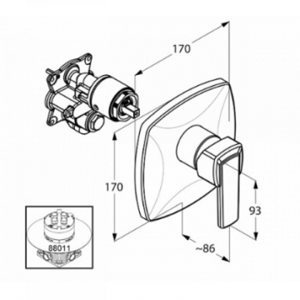 Kludi Q-BEO 506570565