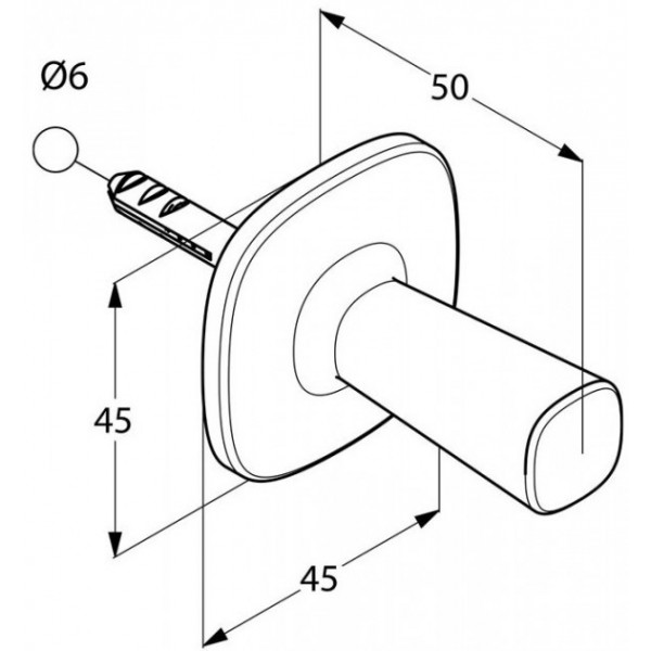 Гачок Kludi AMBIENTA 5398405