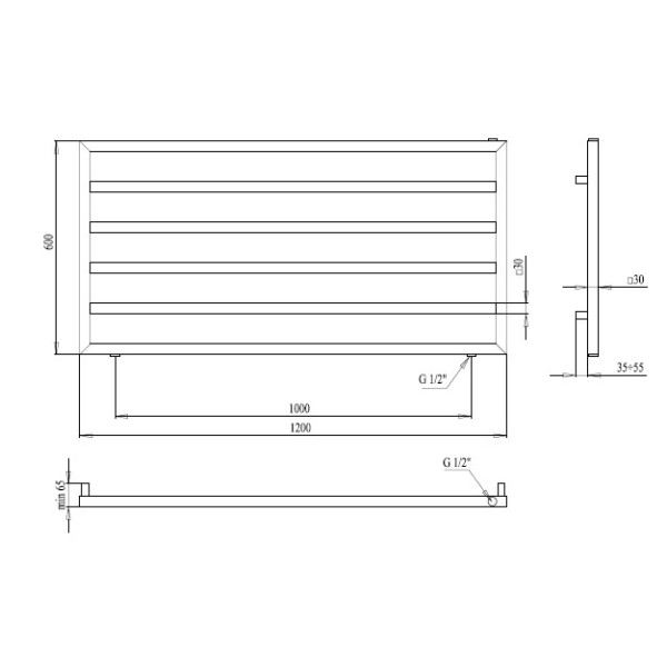 Сушка для рушників Paladii  "FORTE"  600х1200/6