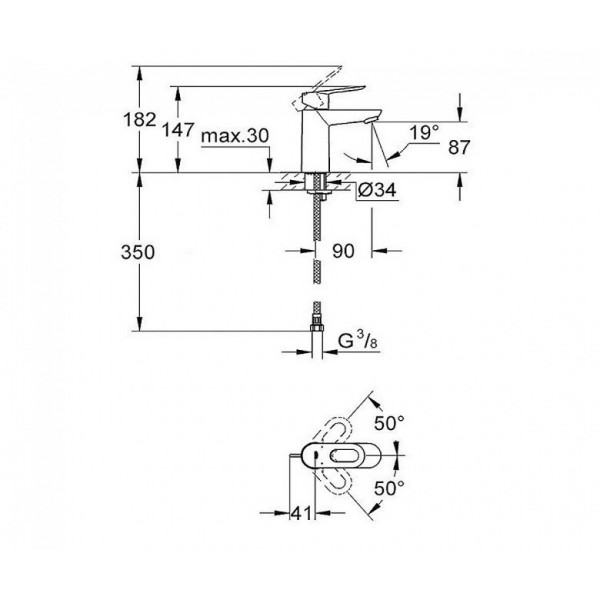 Змішувач для умивальника Grohe BauLoop 23337000