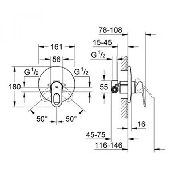 Змішувач для душу Grohe BauLoop 29080000