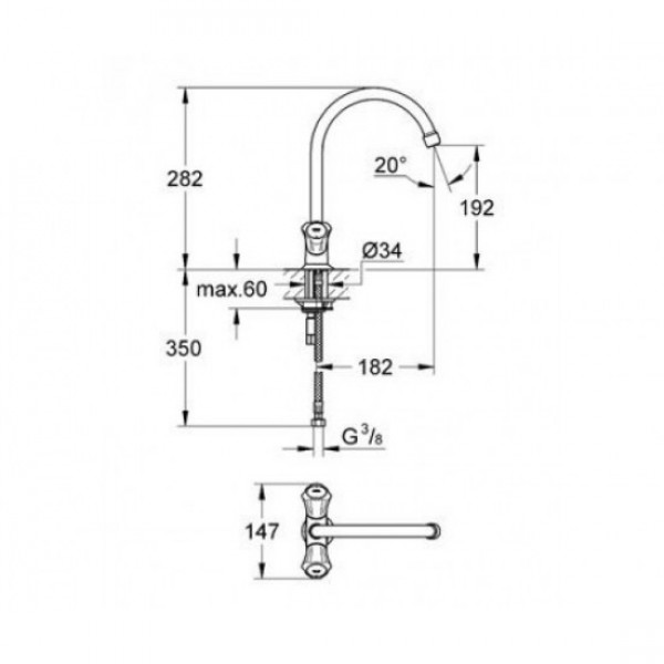 Змішувач для кухні Grohe Costa L 31831001