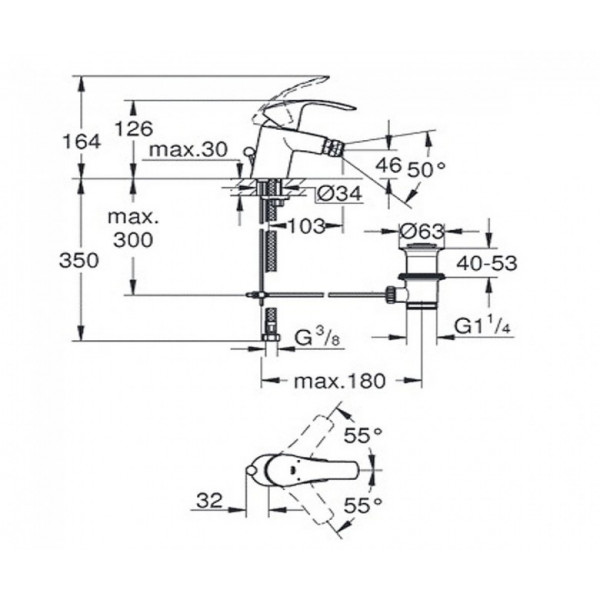 Змішувач для біде Grohe Eurosmart 32929002