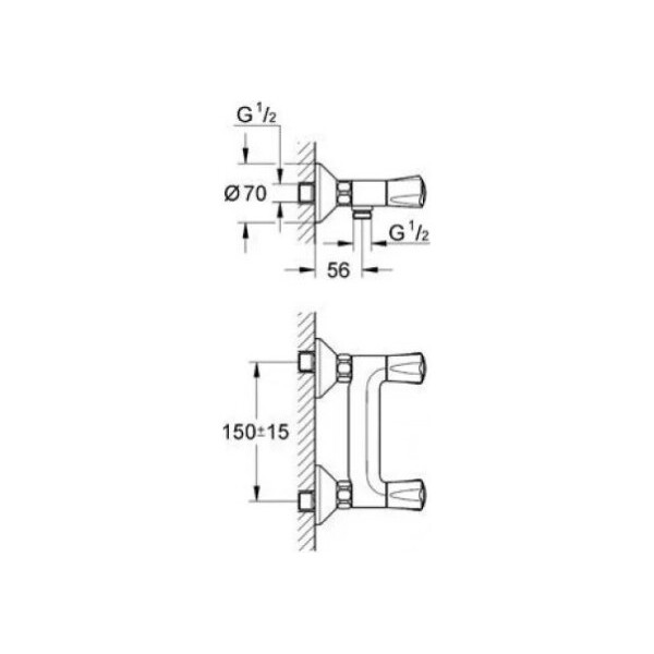 Змішувач для душу Grohe Avina 26011000