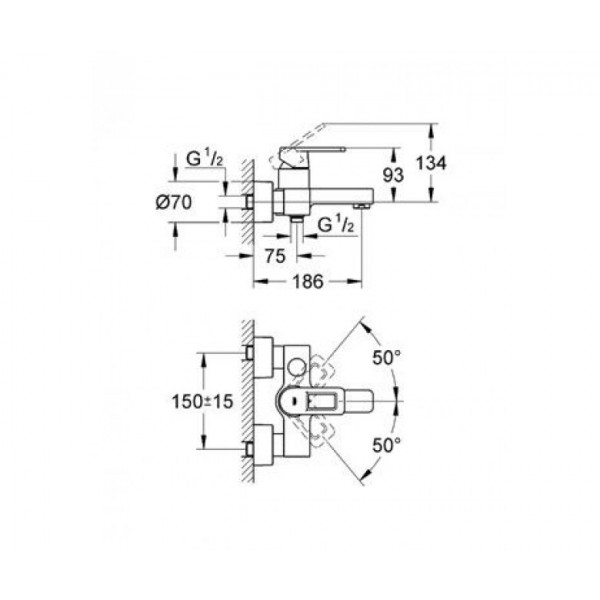 Змішувач для душу Grohe Quadra 32638LS0