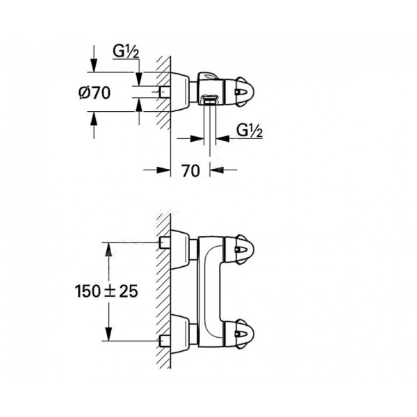 Змішувач для душу Grohe Talia 26661000