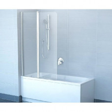 Шторка для ванни Ravak 10 CVS2-100 L Білий TRANSPARENT (7QLA0103Z1)