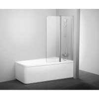 Шторка для ванни Ravak 10 CVS2-100 R Білий TRANSPARENT (7QRA0103Z1)
