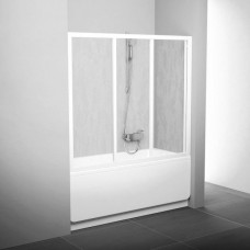 Шторка для ванни Ravak AVDP3-150 Білий TRANSPARENT (40VP0102Z1)